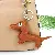 PU Leather Dachshund Bag Charm Wholesale High-Quality Supply - Light brown + silver keychain