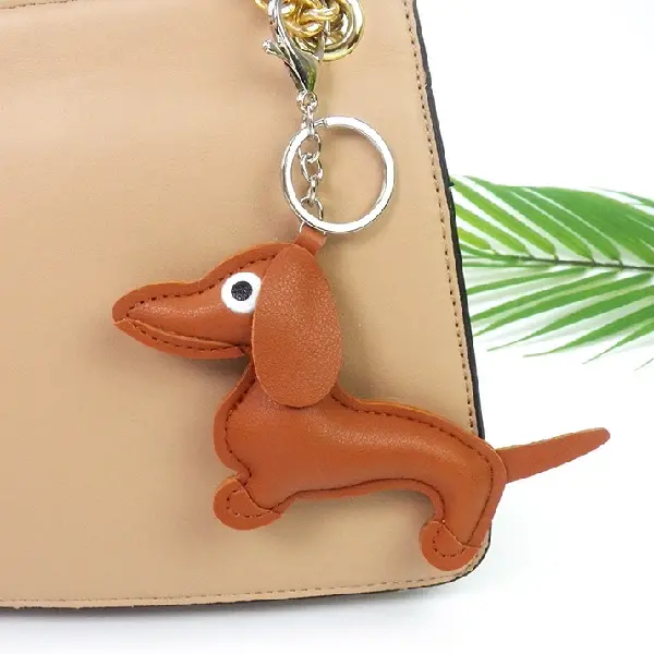 Light brown + silver keychain,chaincharmsupply.com