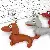 PU Leather Dachshund Bag Charm Wholesale High-Quality Supply - Light gray + silver keychain