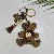 Leather Cross-Border Bear Keychain Supply - Premium Quality - Yellow flower