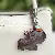 Leather Capibara Keychains Wholesale - Premium Quality Supply - Dark brown