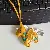Wholesale Leather Unicorn Pegasus Charms for Boosting Sales - Yellow-9*11CM