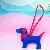 Spot Puppy Bag Charm Supply for Retailers Wholesale - Blue
