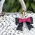 Wholesale Cross-border Bow Bag Charm for Retailer Boost Sales - Rose red + black
