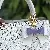 Wholesale Cross-border Bow Bag Charm for Retailer Boost Sales - Purple+white