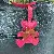 Wholesale Creative Station Bear Bag Charms - Trendy PU Leather - Rose red