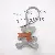 Wholesale Creative Station Bear Bag Charms - Trendy PU Leather - Light gray