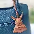 Ins Leather Circus Rabbit Doll Wholesale Supply - Quality Charm - Light coffee 1-8*10CM