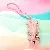 PU Leather Rabbit Charms Wholesale High-Quality Supply - Leather pink with leather cord
