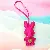 PU Leather Rabbit Charms Wholesale High-Quality Supply - Rose red with leather cord