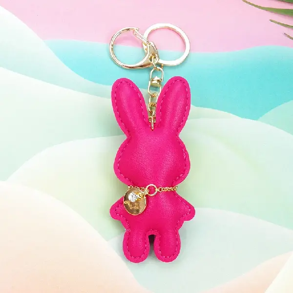 Rose red keychain,chaincharmsupply.com