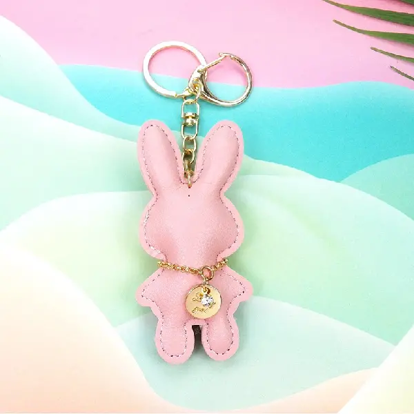 Leather belt keychain,chaincharmsupply.com