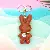 PU Leather Rabbit Charms Wholesale High-Quality Supply - Light brown with keychain