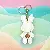 PU Leather Rabbit Charms Wholesale High-Quality Supply - White with keychain