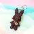 PU Leather Rabbit Charms Wholesale High-Quality Supply - Dark coffee with keychain
