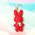 PU Leather Rabbit Charms Wholesale High-Quality Supply - Big red keychain