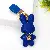 PU Leather Rabbit Charms Wholesale High-Quality Supply - Blue plus belt buckle