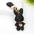 PU Leather Rabbit Charms Wholesale High-Quality Supply - Black with belt buckle