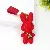 PU Leather Rabbit Charms Wholesale High-Quality Supply - Big red belt buckle