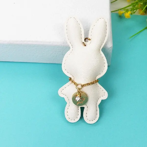 Single white rabbit,chaincharmsupply.com