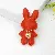 PU Leather Rabbit Charms Wholesale High-Quality Supply - Single orange rabbit