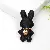 PU Leather Rabbit Charms Wholesale High-Quality Supply - Single black rabbit