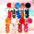 PU Leather Rabbit Charms Wholesale High-Quality Supply - Key chain rabbit plus fur ball