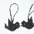 Wholesale Cute New Home Bird Bag Charm Pu Leather Supply - Black