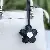 Wholesale Flower Bag Charm Keychain Supply for Retailers - Black