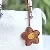 Wholesale Flower Bag Charm Keychain Supply for Retailers - Light brown