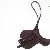 Wholesale High-End PU Leather Small Saddle Bag Charms Supply - Dark brown