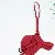 Wholesale High-End PU Leather Small Saddle Bag Charms Supply - Wine red