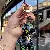 Wholesale Giraffe Leather Keychains for Retailers Boost Sales - Black flower