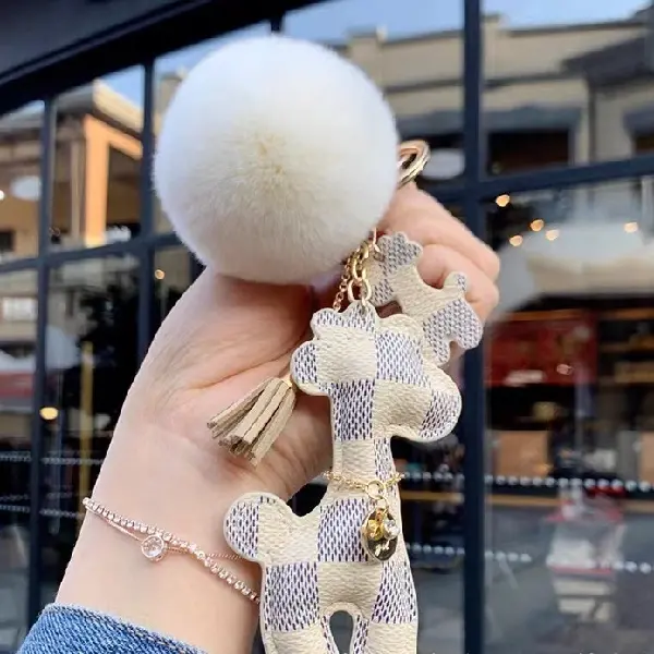 White grid + hair ball,chaincharmsupply.com