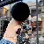 Wholesale Giraffe Leather Keychains for Retailers Boost Sales - Black grid + fur ball
