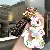 Leather Kitten Keychains Wholesale | High-Quality Charm Supply - White flower + keychain