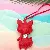 Wholesale Leather Fox Bag Charms for Retailers to Boost Sales - Red
