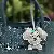 Wholesale Spot Teddy Dog Curly Leather Keychains Supply - Light gray