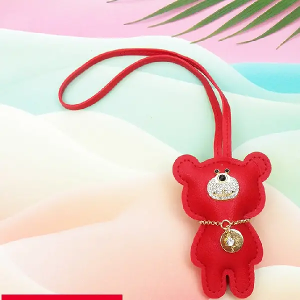 Red with leather cord,chaincharmsupply.com