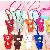 Wholesale European & American Rhinestone Bear Bag Charm Supply - Light brown with leather cord
