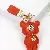 Wholesale European & American Rhinestone Bear Bag Charm Supply - Orange with belt