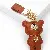Wholesale European & American Rhinestone Bear Bag Charm Supply - Brown with belt