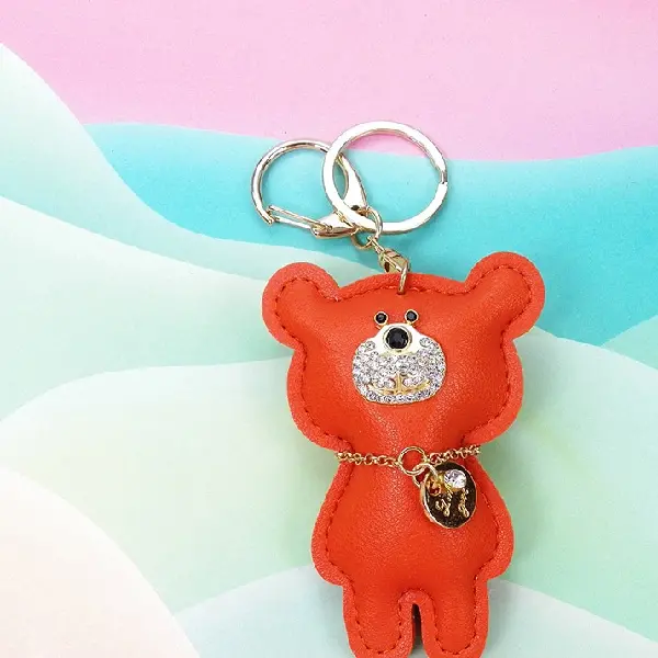 Orange with keychain,chaincharmsupply.com