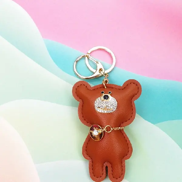 Brown with keychain,chaincharmsupply.com