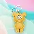 Wholesale European & American Rhinestone Bear Bag Charm Supply - Yellow with keychain