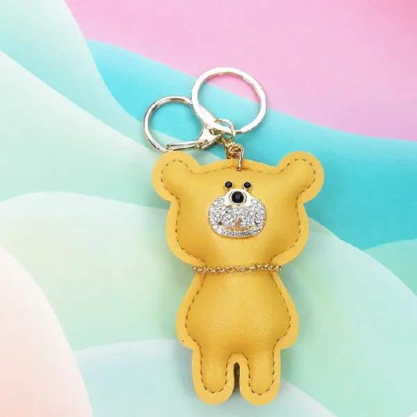 Yellow with keychain,chaincharmsupply.com