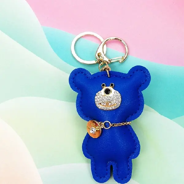 Blue with keychain,chaincharmsupply.com