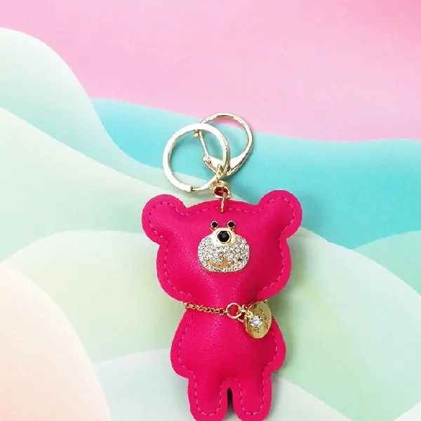 Rose red with keychain,chaincharmsupply.com