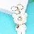 Wholesale European & American Rhinestone Bear Bag Charm Supply - White with keychain