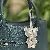 Wholesale European & American Rhinestone Bear Bag Charm Supply - Silver standing bear